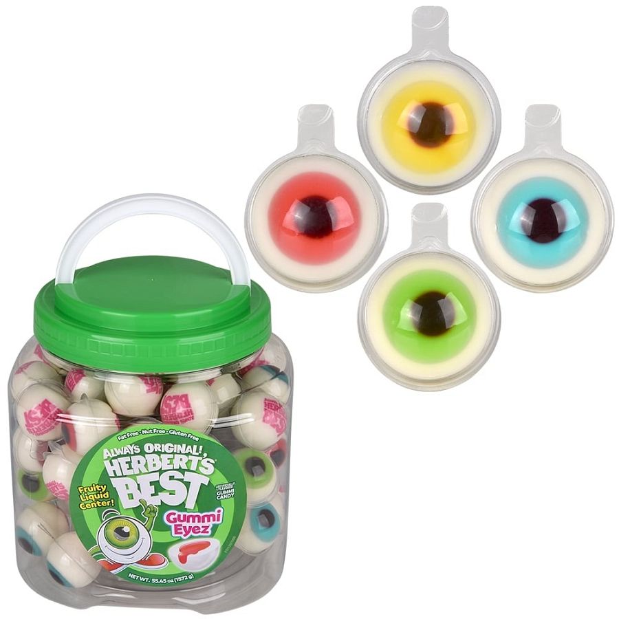 Herberts Gummy Eye Eyeballs Fruity Liquid Center 55.45 oz 85ct
