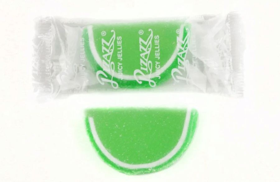 Cavalier Lime Green Fruit Jelly Slice Wrapped 2lb Pizazz
