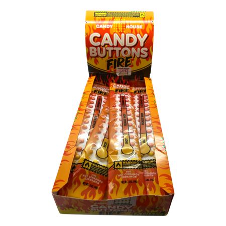 Candy Houses Fire Candy Buttons 24 Count 0.5 Ounce Each