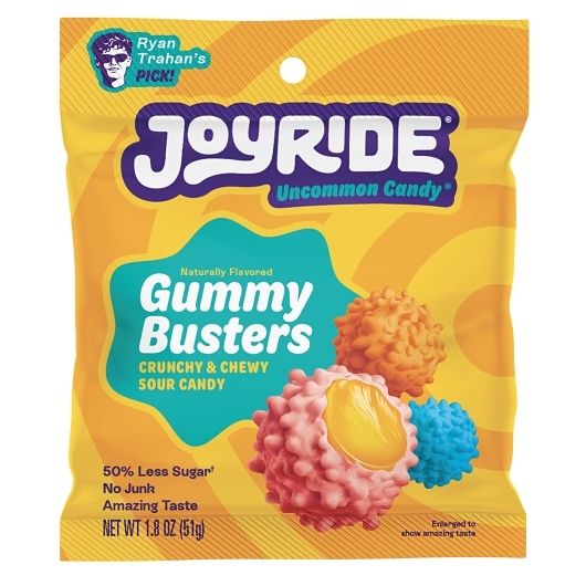 Joyride Low Sugar Sour Gummy Busters Candy 1.8 oz 8 ct