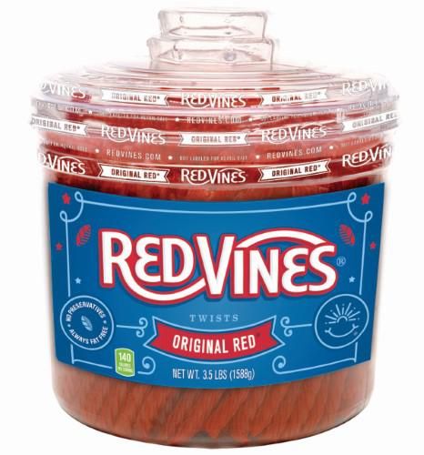 Red Vines Original Red 3.5 Lb Tub