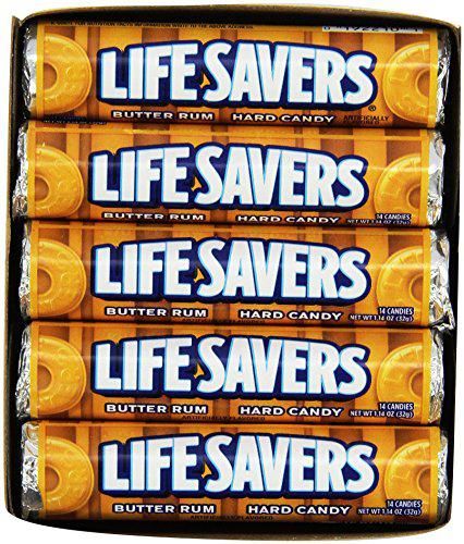 Life Savers Butter Rum Hard Candy 20 Count 1.14 ounce