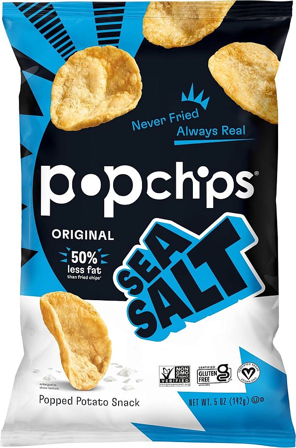 Popchips Popped Potato Chips SEA SALT 5oz 12ct