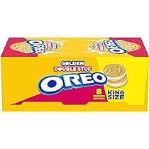 Golden Double Stuff Oreo King Size 10 Count 4 Ounce 8 Cookies Per Pack