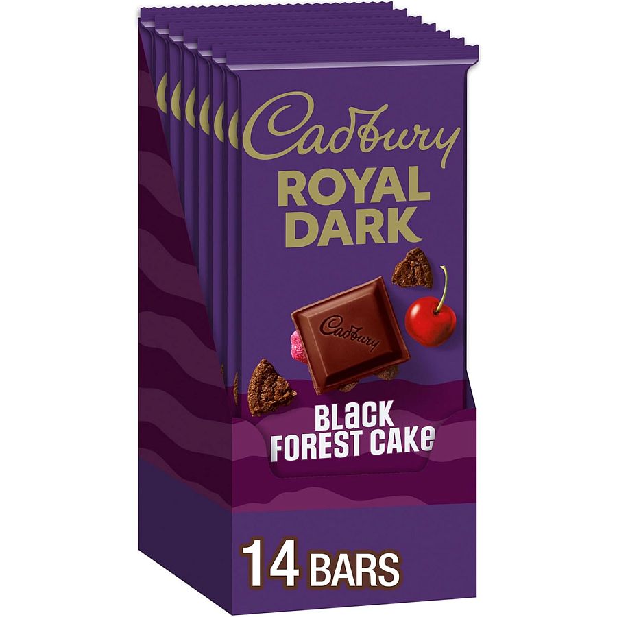 Cadbury Black Forest Cake 14 Count 3.5 Ounce Extra Large Bars