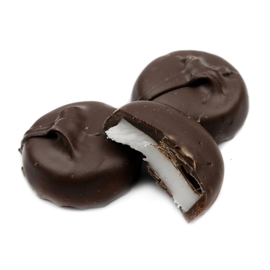 Asher Dark Chocolate Thin Pepper Mint Patties 6 lb