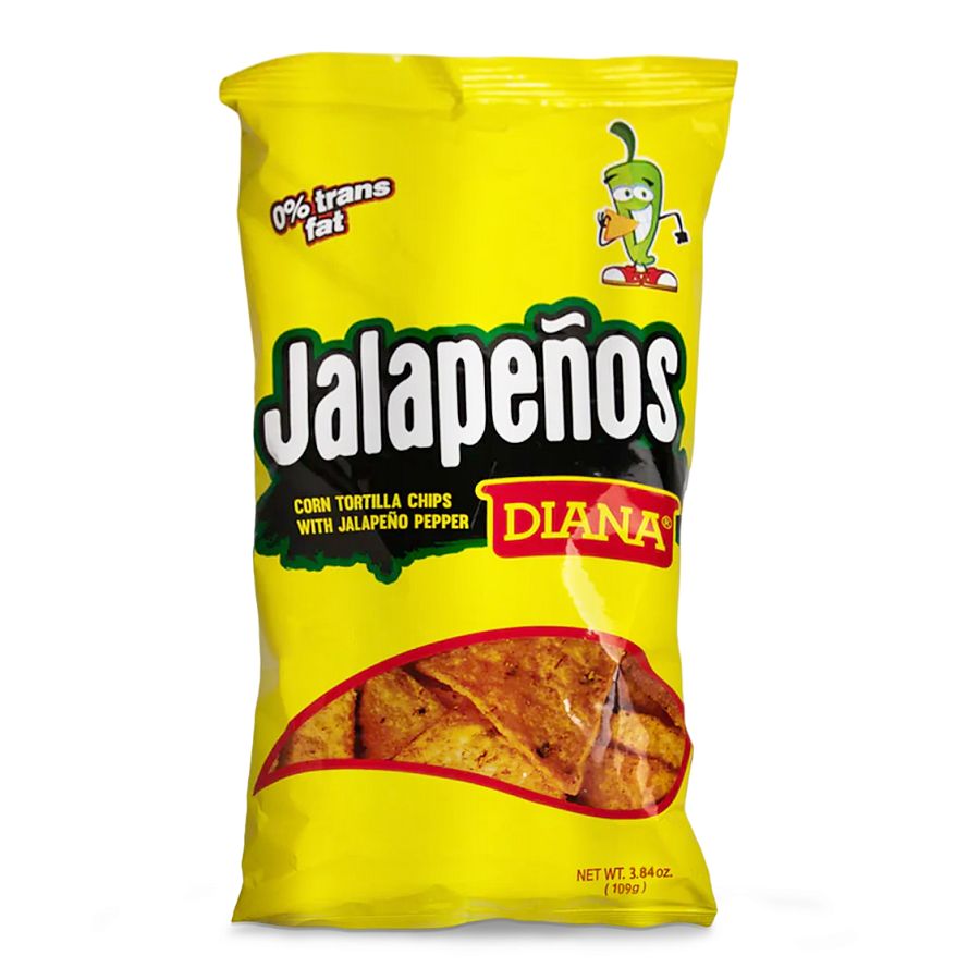 Diana Import Jalapenos 3.84 Oz Corn Chips Bag