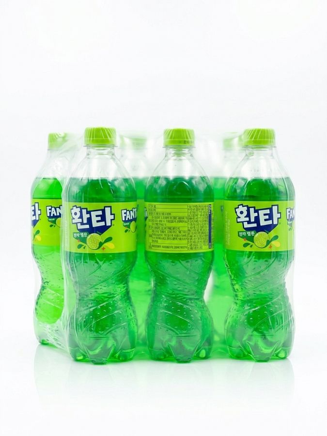 Fanta Korea Melon Soda Bottles 600ml 6 Pack