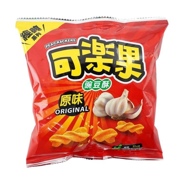 Koloko Taiwan Import Pea Chips Original Garlic 1.69 oz 12 ct