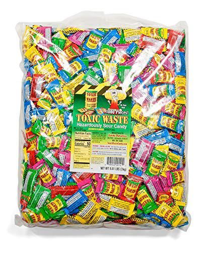 Toxic Waste Bulk Poly Bag Assorted Flavors 6.61 POUND BAG 1000 PIECES