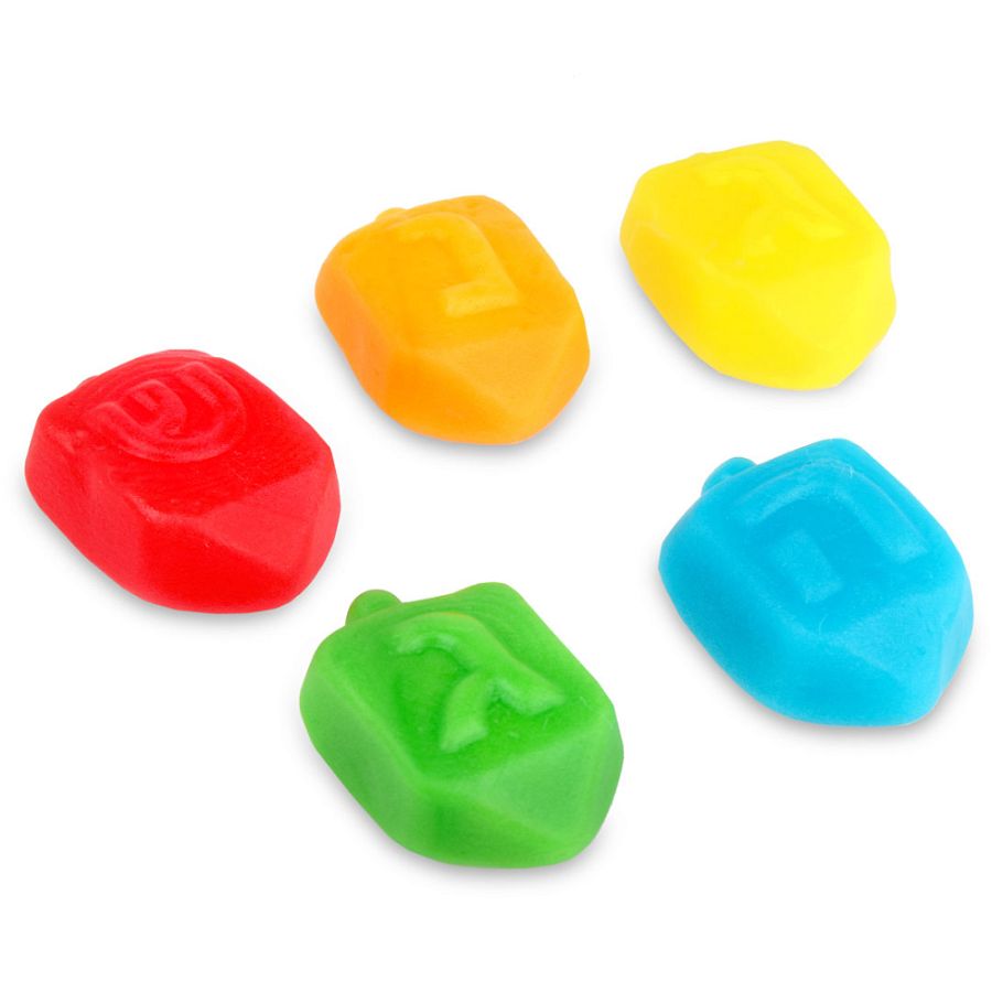 Fini Assorted Gummy Hannukah Dreidels  2.2 lb Kosher Parve