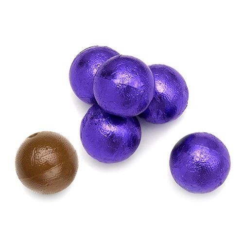 Purple Foil  Wrapped Double Chocolate Balls 3lbs