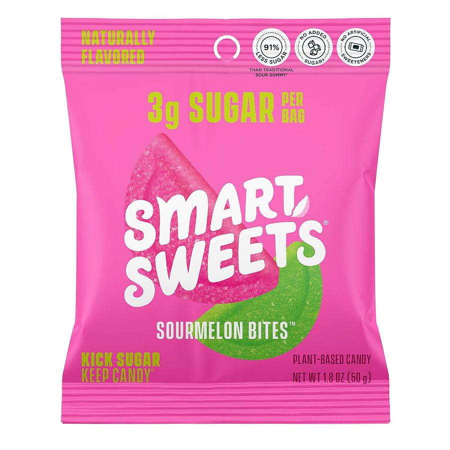 SmartSweets Sourmelon Bites Low Sugar Gummy 1.8 oz 12 ct