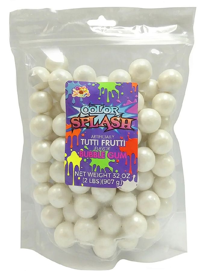 Alberts Color Splash 1" Gumballs Pearl White 2lb