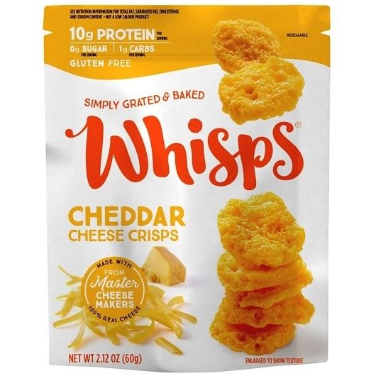 Whisps Cheddar Cheese Crisps 2.12oz 12 Pack