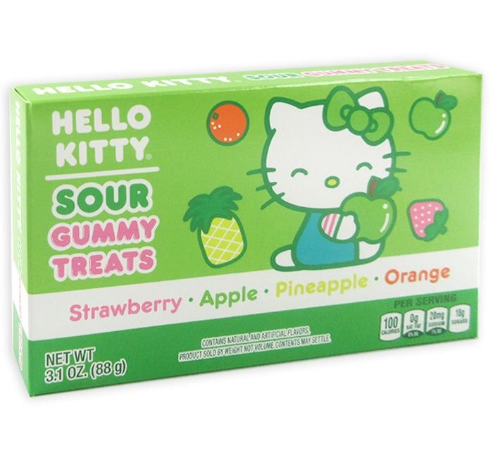 Taste of Nature Hello Kitty SOUR Gummy Theater Box 3.1 oz 12 ct