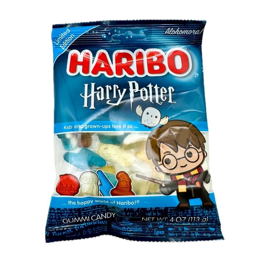 Haribo Harry Potter  Alohomora Gummy 4 oz 12ct Peg Bags