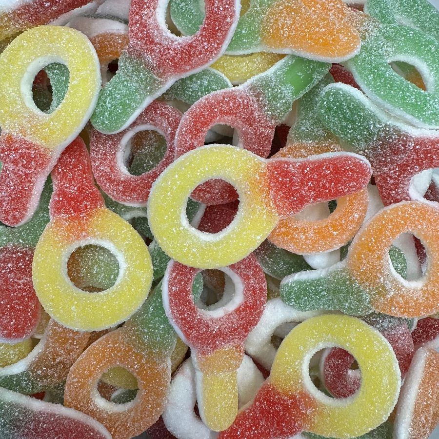 Haribo Danish Sour Giant Pacifiers Nappar Sur Skum 3.9 lb