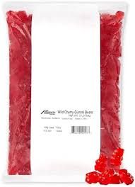 Albanese Wild Cherry Gummi Bears 5 Pound Bag Bulk