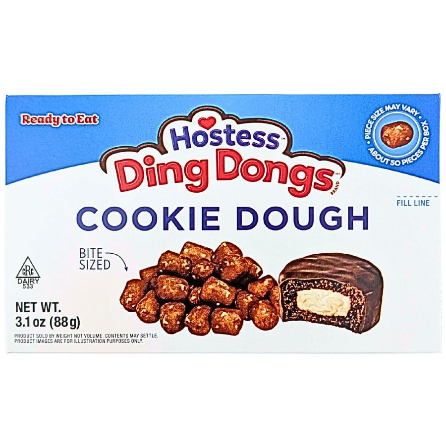 Hostess Ding Dong Cookie Dough Ball Theater Box 3.1 oz 12 ct