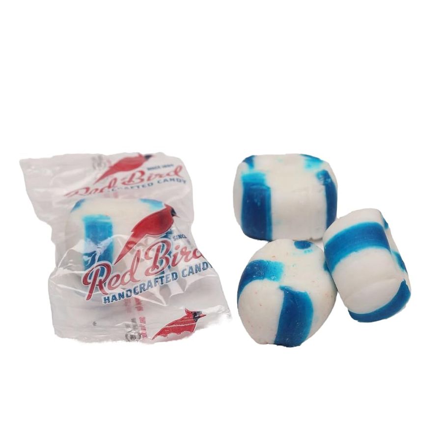 Piedmont Red Bird Blue Raspberry Candy Puff Mints 3 lb