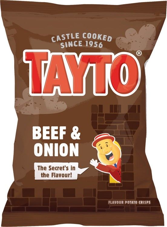 Tayto UK Import Chips Beef and Onion 1.1 oz 32 ct