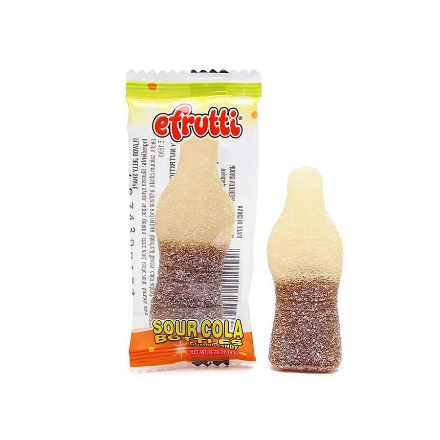 Efrutti Sour Cola Bottle Gummies Individually Wrapped 130 ct 2 lb