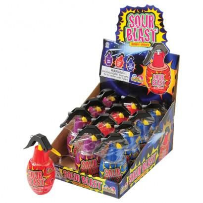 Kidsmania Sour Blast 12 Ct Candy Spray Grenades