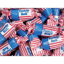Tootsie Roll American Flag Wrapped 6 Pound Bag Bulk
