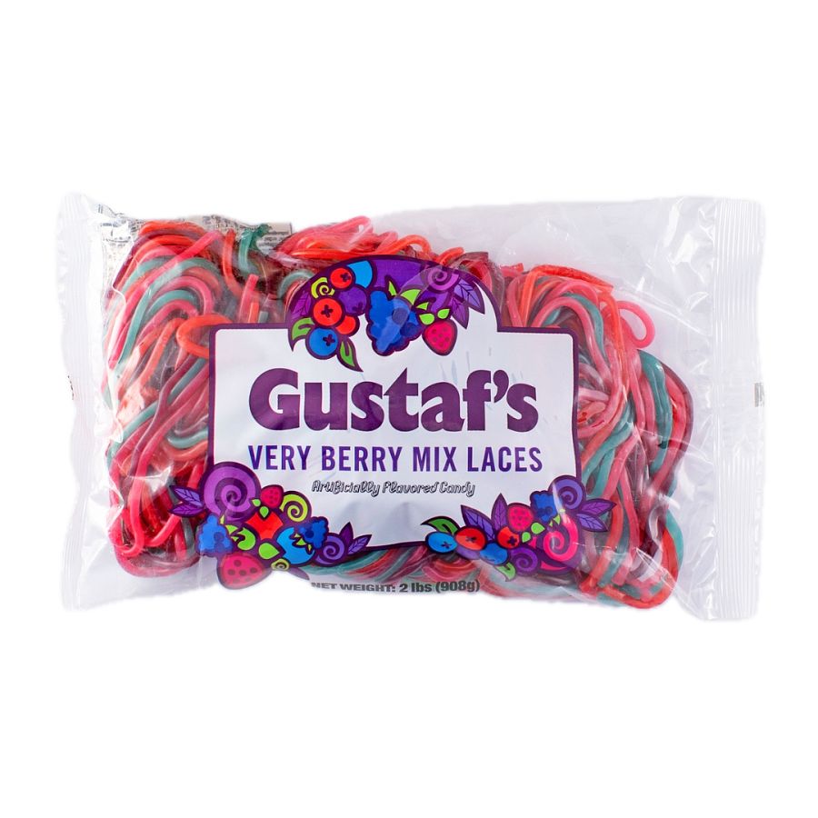 Gustaf Very Berry Mixed Fruit Licorice Style Laces 2 lb