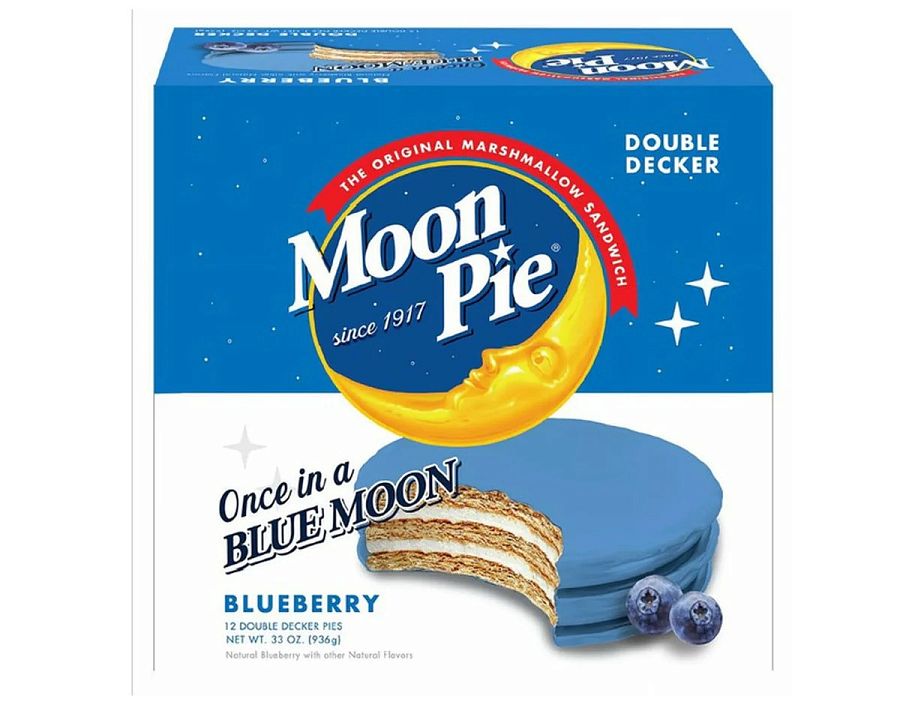 Moon Pie 12 Ct 2.75 Oz Double Decker Blueberry Tray