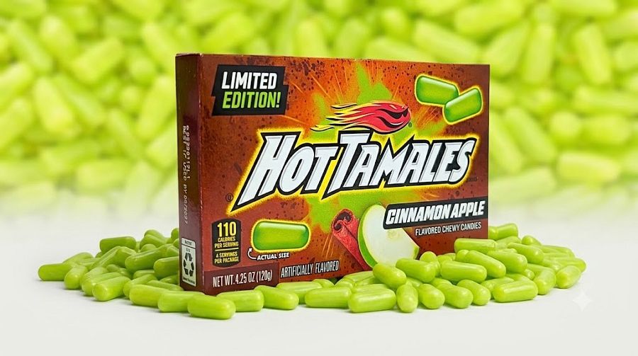 Hot Tamales Cinnamon Apple Fall Edition Theater Box 4.25oz 12ct