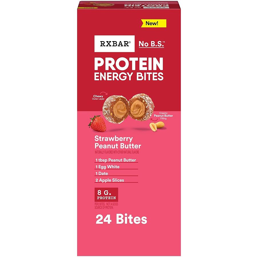 RX bAR Strawberry Peanut Butter Protein Bites 1.7oz 12 ct