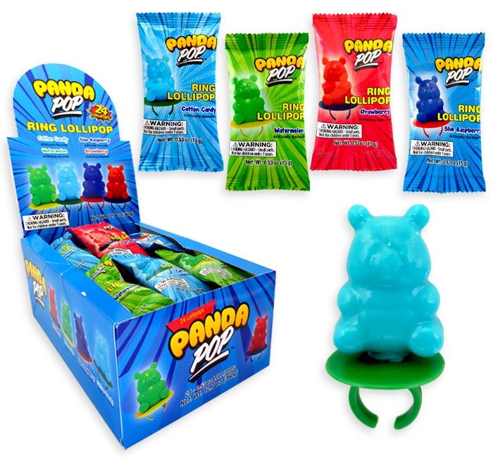 Panda Bear Ring  Lollipop 24 ct Tray