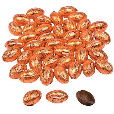 Palmer Chocolate Flavored Foil Football Balls 5 lbs