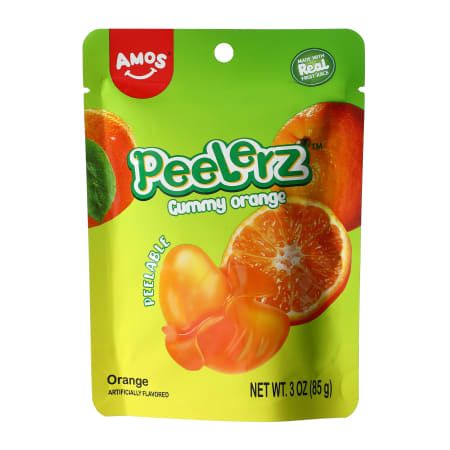 Peelerz Gummy Orange 12 Count 3 Ounce Bags