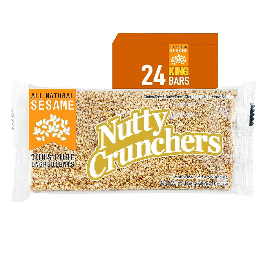 Nutty Crunchers Sesame Bars King Size 2.75oz 24 ct