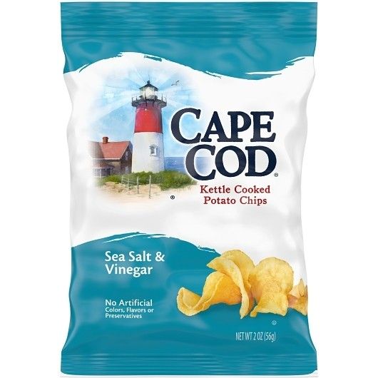 Cape Cod Potato Chips Sea Salt & Vinegar 2oz 6 Pack Tray