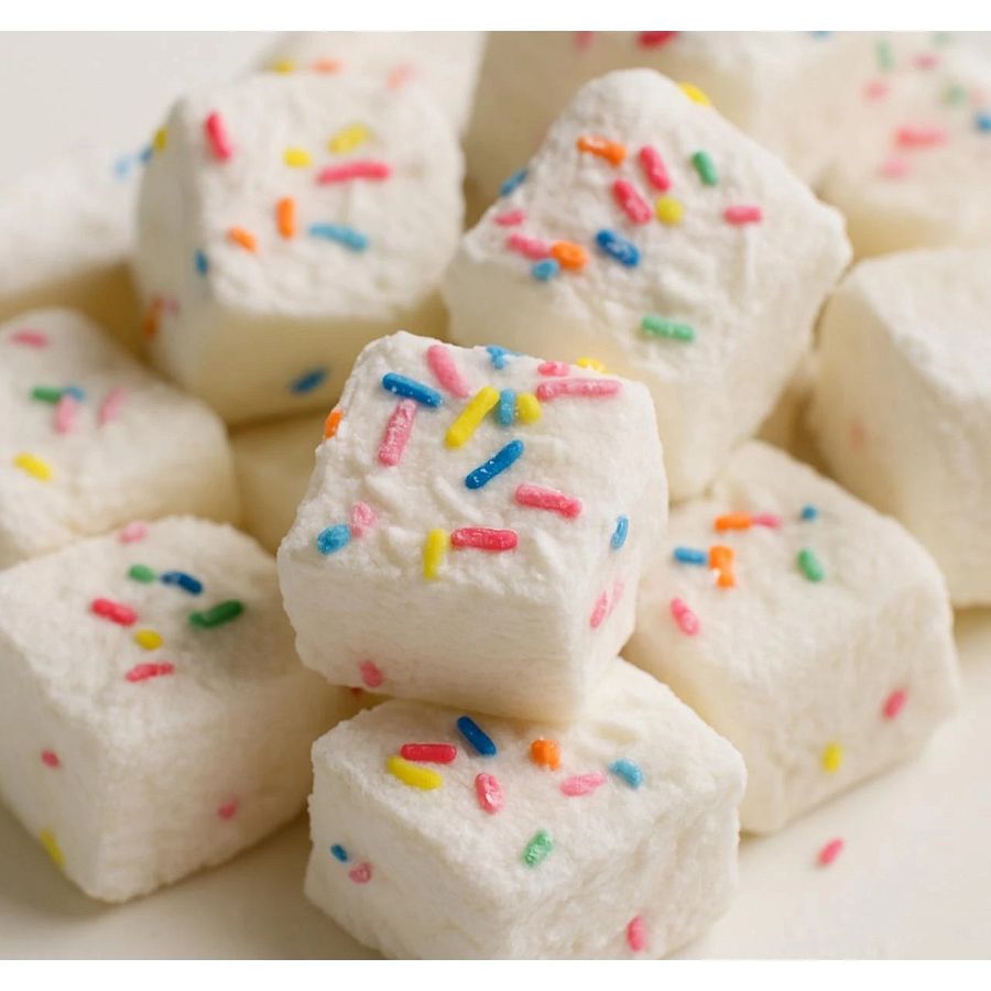 Cavalier Birthday Cake Infused Marshmallows 11 Pound Case