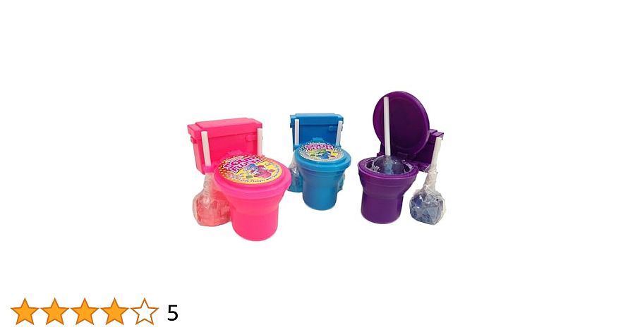 Dip N Drip Toilet 12 Ct Sour Candy Toy Tray