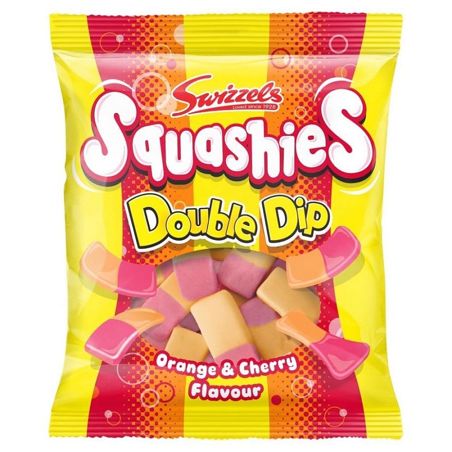 Swizzels Drumstick Squashies Orange & Cherry 120g 12 ct