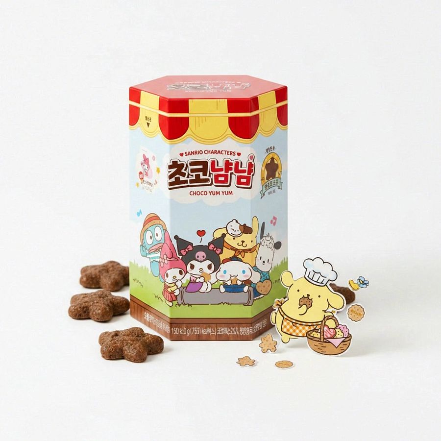 Sanrio Korea Hello Kitty Choco Yum Yum Biscuit Cookies 25g 10 Pack
