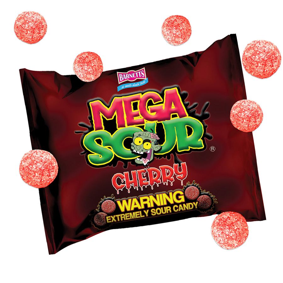 Barnetts UK Import Mega Sour Challenge CHERRY 3.66 oz 12ct