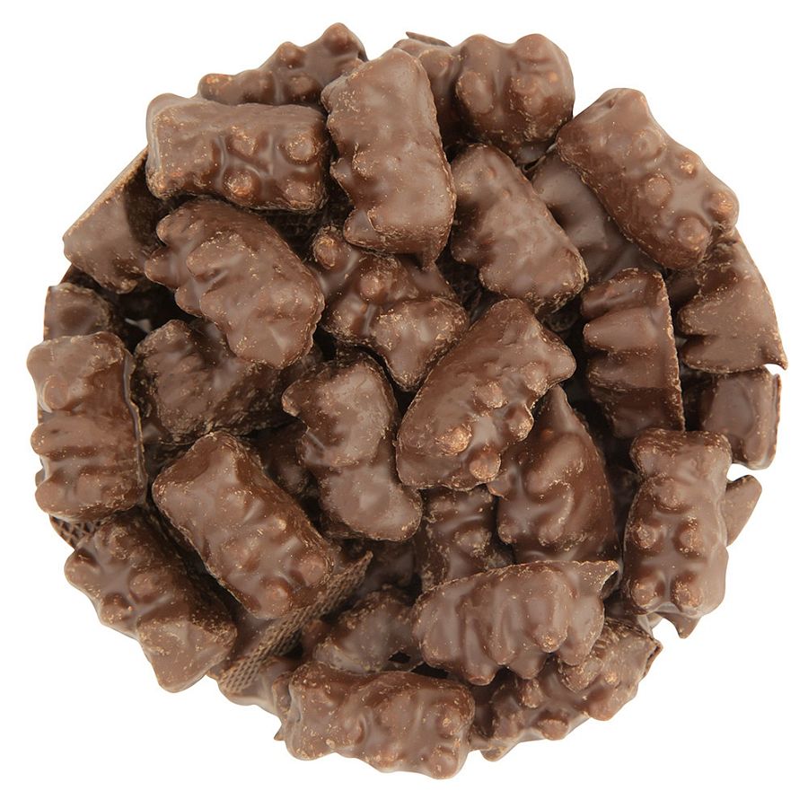 Koppers DARK Chocolate Gummy Bears 4 Pound Bag