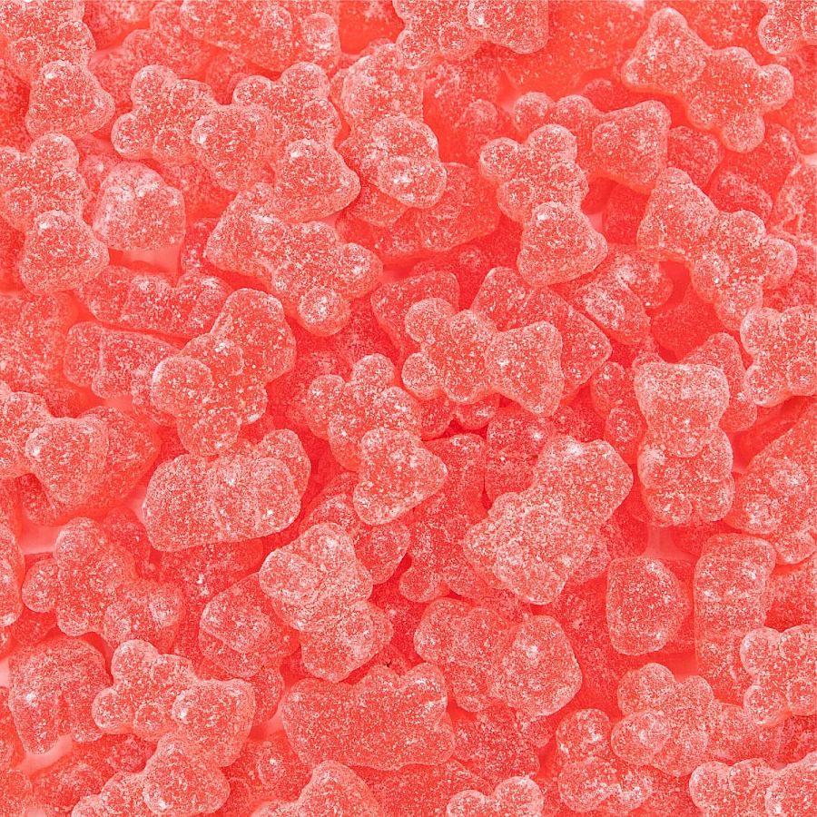 Sour Strawberry Soft Starch Jelly Gummy Bear 2.2 lb