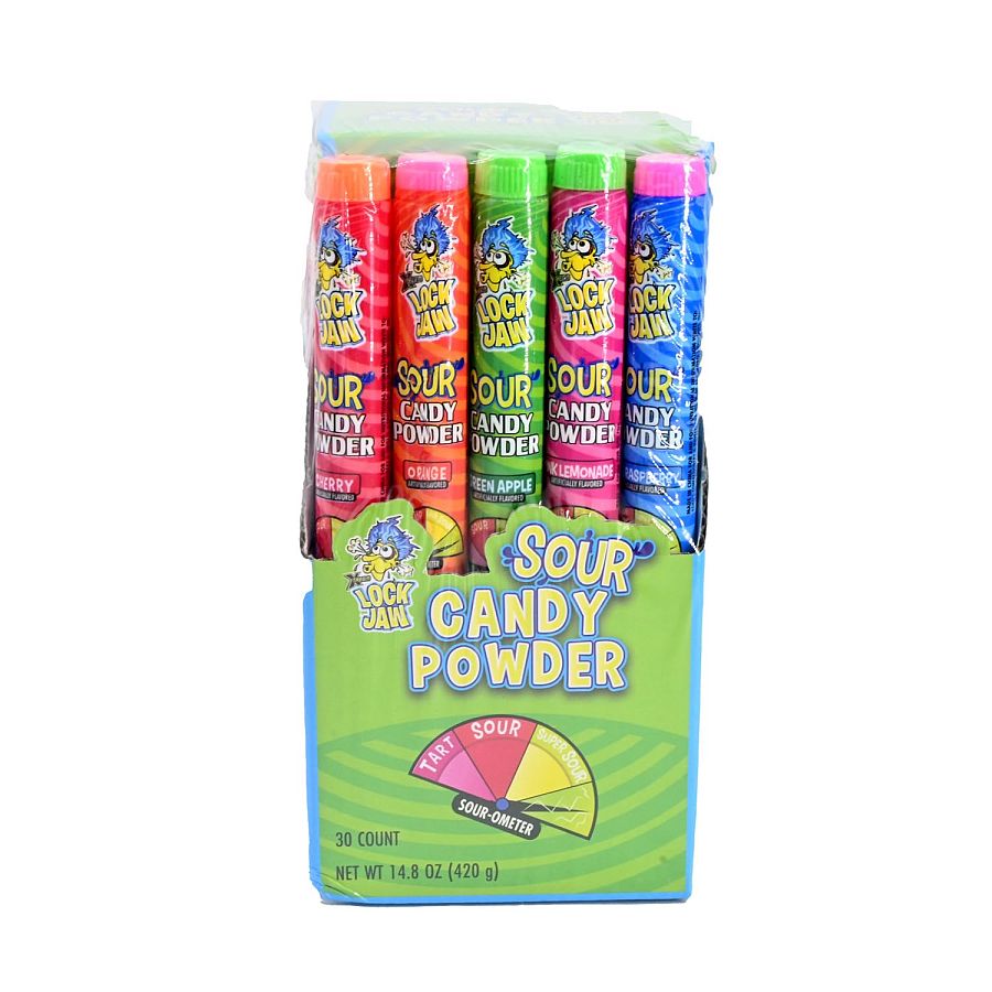 Koko Lock Jaw Sour Candy Powder Tubes 30 ct