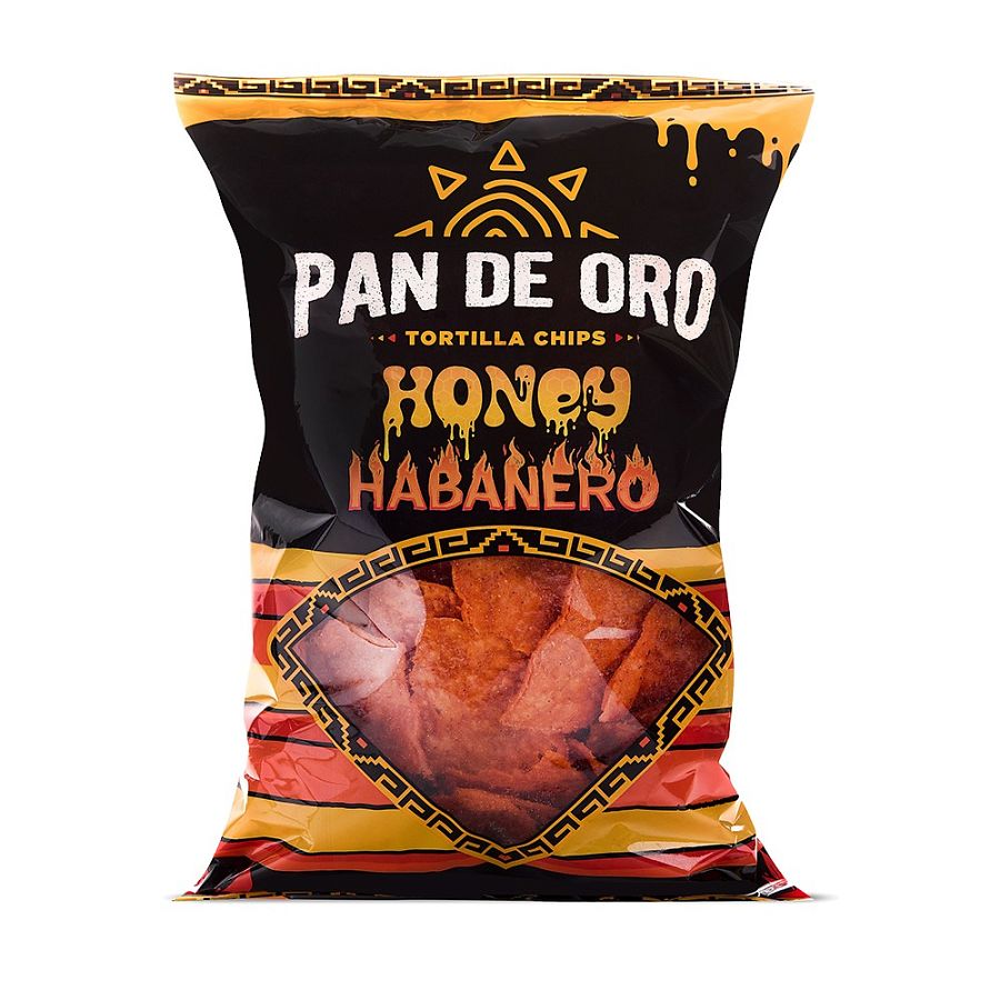 Pan De Oro Honey Habanero Tortilla Chips 6.5 oz 12ct