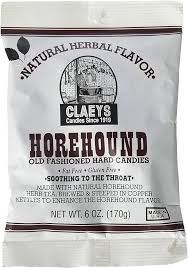 Claeys HoreHound Hard Candies 12 Count 6 Ounce