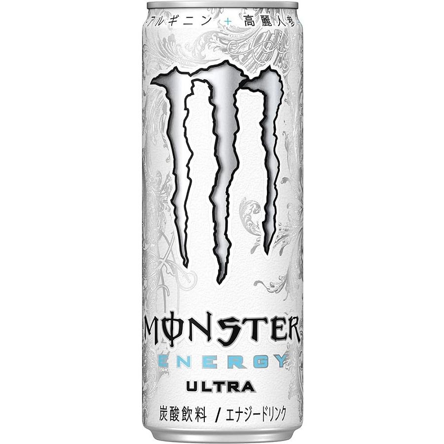 Asahi Monster Japan Energy Drink ULTRA WHITE 12oz Pack of 12