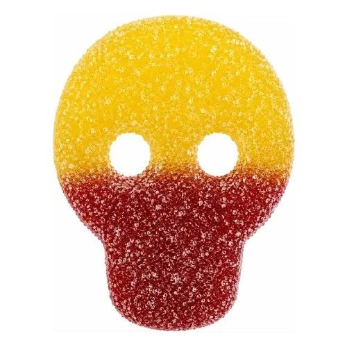 Matthijs Swedish Hallon Raspberry & Lemon Skull Gummy  4.4lb